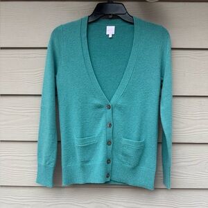 ANN MASHBURN Cashmere Button-Up Cardigan size XS
